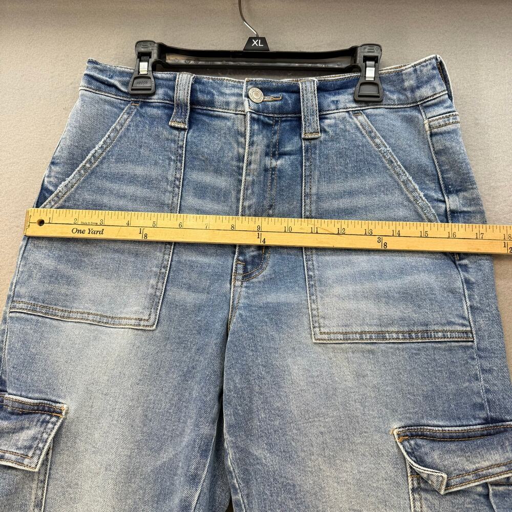 Vervet Jeans Women's 27 (4) Blue Cargo Jeans Stretch Urban Artist Boho - Picture 10 of 13